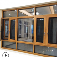 佛山廠家直銷 108斷橋窗紗一體鋁合金平開窗 防盜 隔音 隔熱