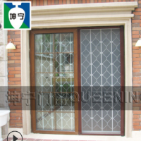 坤寧牌室內安裝推拉型錳鋼入戶防盜門防盜網防止小孩外出物品失竊