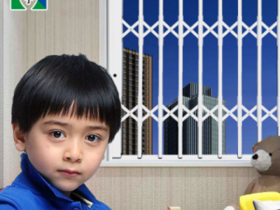 坤寧鋁合金推拉防盜窗防護窗飄窗陽臺防護欄隱形伸縮防盜網拉閘門