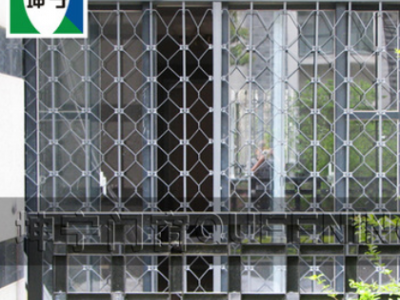 坤寧內置活動伸縮推拉式錳鋼折疊客廳防盜窗防護窗防盜網舊城改造