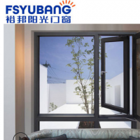 裕邦陽光 封陽臺(tái)別墅落地窗戶鋁合金108斷橋紗窗一體平開窗隔音窗