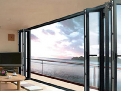 現代鋁合金折疊門75豪華陽臺開放式間斷隱形推拉式隔斷伸縮門定制