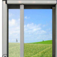 定制隱形防蚊紗窗隱形左右推鋁合金定制防盜紗窗金剛網(wǎng)紗窗紗門