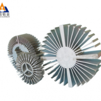 定制擠壓鋁型材 LED散熱器太陽(yáng)花 鋁合金鋁板金屬外殼機(jī)箱CNC加工