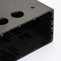 廠家供應黑色控制器鋁外殼電子驅動鋁合金外殼防水氧化加工