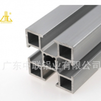 6063歐標工業鋁型材加工流水線鋁型材鋁方管定制口罩機立柱鋁型材