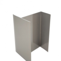 活動板房凈化鋁型材生產廠家4字鋁噴涂處理凈化房專用鋁型材