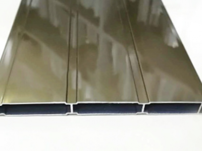 佛山生產扣板鋁型材雙面鋁扣板鋁合金型材白色木紋電泳表面處理