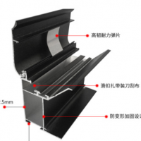 定制大型戶外工程雙面拉布防水燈箱uv卡布軟膜邊框卡布鋁合金型材