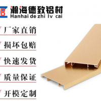 南海現貨批發鋁合金踢腳線型材 9厘18厘地板專用地腳線裝飾線條