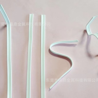 廠家直供KN95內(nèi)置雙芯雙絲鐵絲鍍鋅絲N95定型條壓鼻梁條包塑環(huán)保2