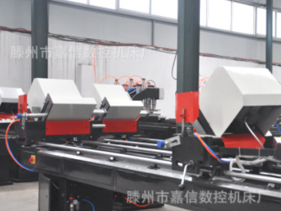 塑鋼門窗雙頭下料鋸 45度90度雙角鋸 PVC塑料型材平推切割機