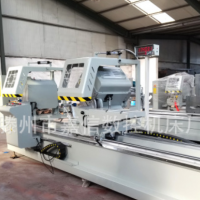 斷橋鋁合金門窗設(shè)備 直線06雙頭鋸 450小精密鋸帶角碼切割功能