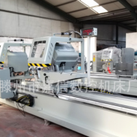 鋁材雙角45度90度切割鋸 工業(yè)鋁型材切割機 雙頭精密切鋁機