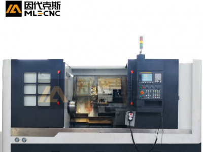 45°斜床身數控車線軌數控車TC4558動力刀塔數控車銑復合