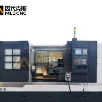 45°斜床身數控車線軌數控車TC4558動力刀塔數控車銑復合