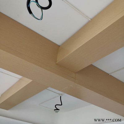 包梁木紋鋁單板定制 酒店包梁仿木紋鋁合金板廠家 鋁板包梁效果好