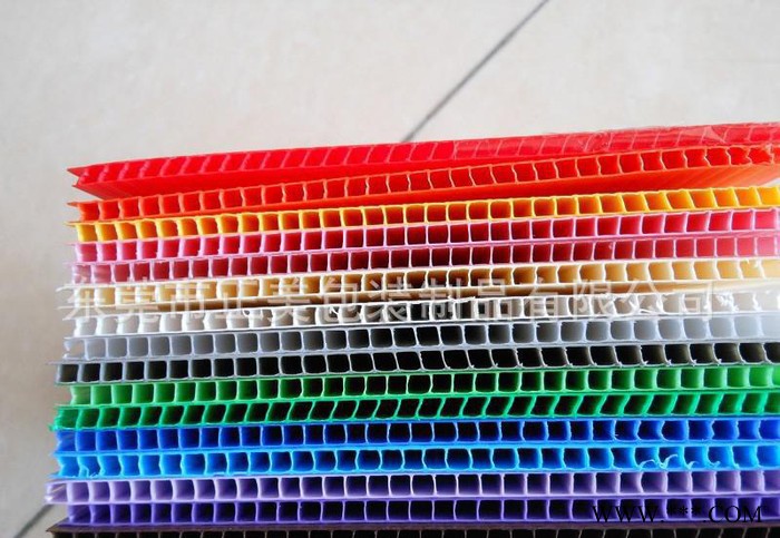 廈門**藍色2-12mm厚塑料中空板 塑料瓦楞板 設計各種產品