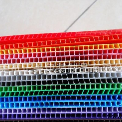 廈門**藍色2-12mm厚塑料中空板 塑料瓦楞板 設計各種產品