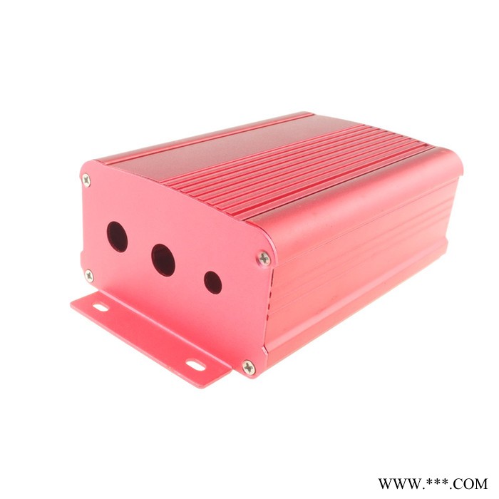 定制鋁型材擠壓散熱器外殼噴砂氧化鋁外殼 鋁型材擠壓外殼