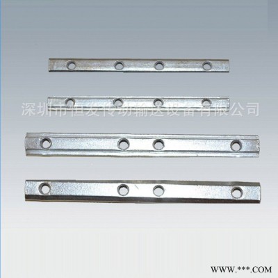 薦工業流水線鋁型材槽條專用連接條鋁型材一字連接件加工定制