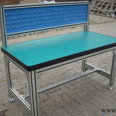 創(chuàng)宇cy-1500 鋁型材防靜電工作臺_鋁型材工作臺_工作臺_流水線工作臺_工廠操作臺__
