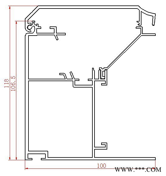 多款LED滾動燈箱鋁材 118X110 異形鋁材   佛山鋁材 鋁型材現貨