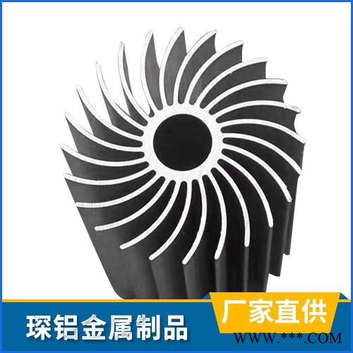 琛鋁金屬 高品質太陽花散熱器 工業鋁型材 異型鋁合金型材來圖定制