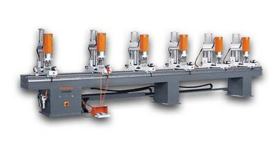 KH0038B 自動排式多頭鉆鋁型材鋁門窗幕墻加工機械設備