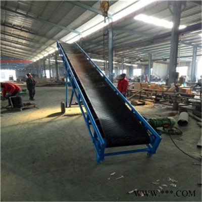 碼頭帶式輸送機廠家 六九重工鋁型材質(zhì)水平輸送機