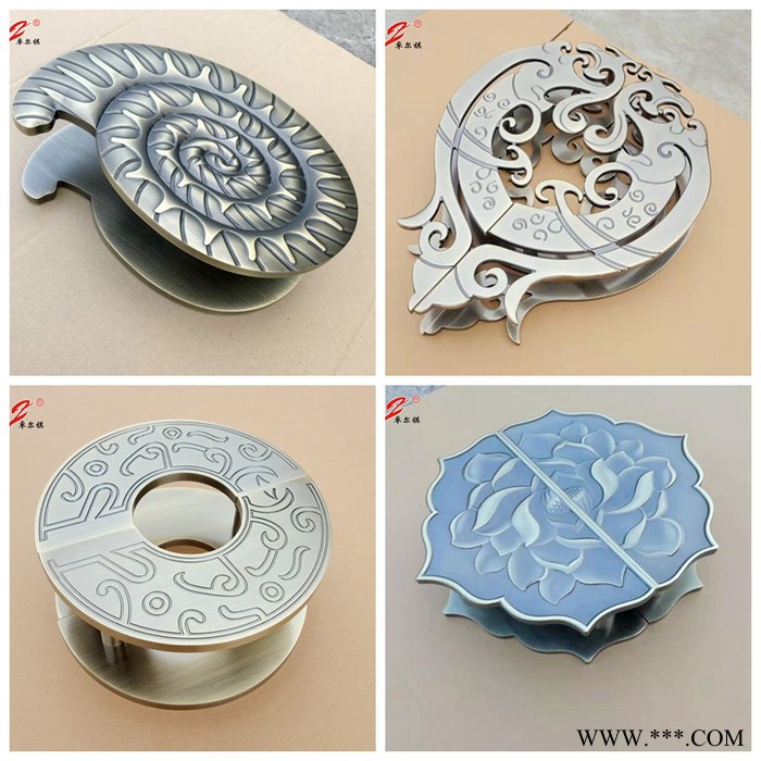 廠家定制 鋁板雕刻拉手仿古銅拉手雕刻祥云拉手豪華門玻璃門拉手把手