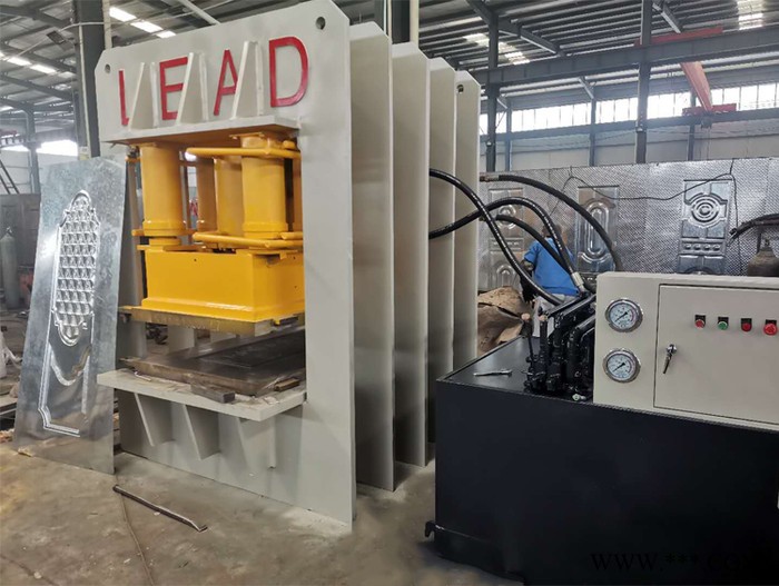 LEAD 防盜門板壓花機  框架式雙動門板壓花機 鋁板壓花設備