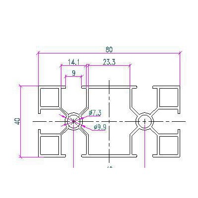4080工業(yè)機(jī)架鋁型材 流水線工業(yè)鋁型材 工作臺(tái)鋁型材