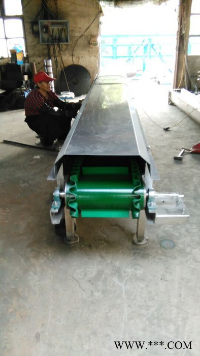 小型爬坡皮帶輸送機耐用 鋁型材水平輸送機