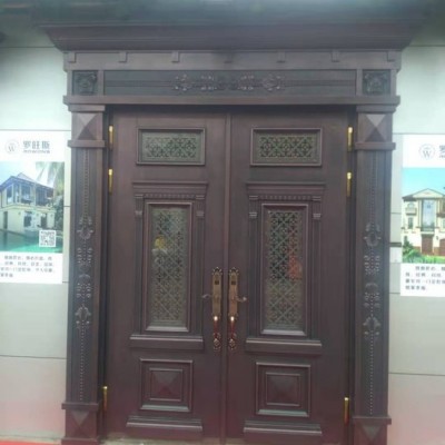 供應(yīng)廣東汕頭地區(qū)防爆鑄鋁大門韶關(guān)豪華別墅1公分鑄鋁板雙面鑄鋁大門價格樂昌農(nóng)村別墅鋅合金仿鑄鋁大門南雄別墅3毫米鋁板卡門