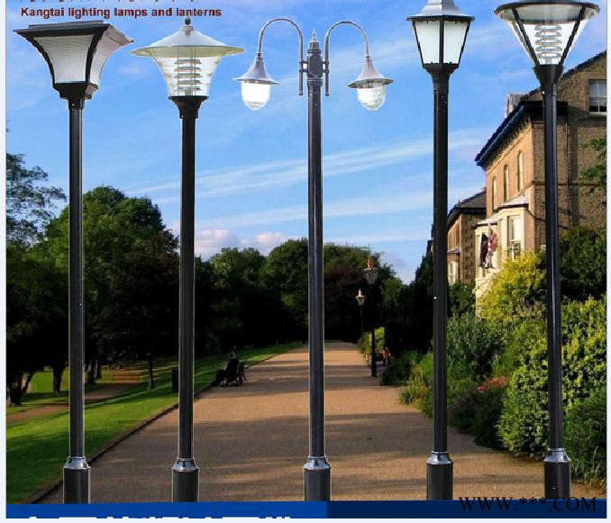 草坪景觀高桿路燈頭小區別墅歐式鋁型材中式現代戶外太陽能庭院燈