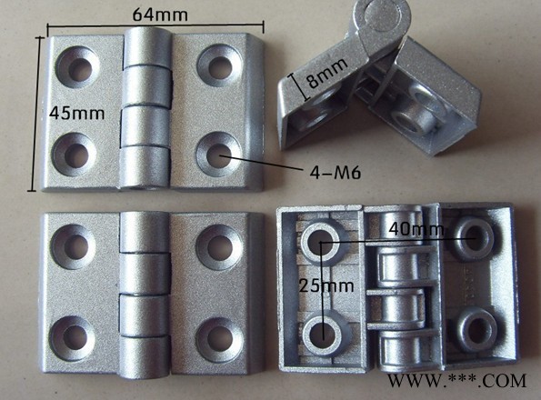 4040金屬合頁 工業鋁型材合頁 鋁型材配件鉸鏈 合頁活動規格齊全