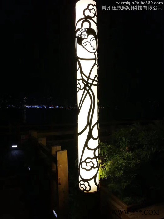 常州3米4米5米FNZH伍玖照明JGD683四川廣元園林廣場中式綠化太陽能鋁型材歐式庭院燈景觀燈柱廠家路燈方燈批發
