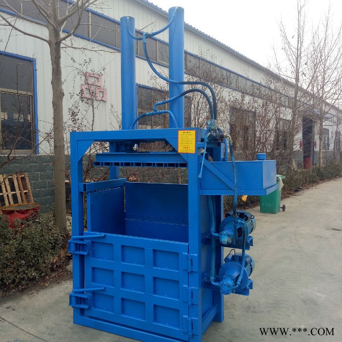 鋁板液壓打塊機 廢廣告紙擠包機 科博20L小油漆桶壓扁機