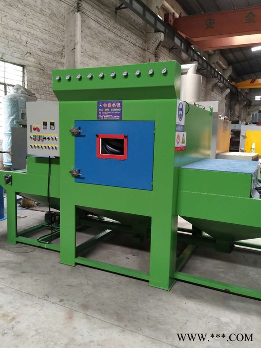 鋁材模具毛刺清理噴砂機 紅海自動噴砂機 鋁板平面輸送式噴砂機廠