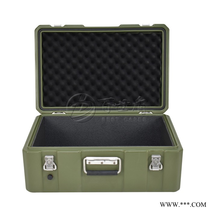 百世盾滾塑定制軍工運輸政工手提箱可定制內飾鋁板面板文件袋 指揮作業手提箱五金醫收納箱