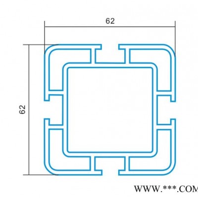 6262工業鋁型材 鋁合金邊框型材鋁方管