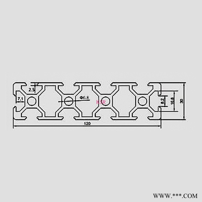 工業鋁合金型材30150高強度 雕刻機面板 DIY支架 移門軌道鋁型材