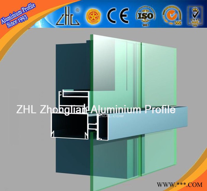 建筑裝飾工程 鋁型材粉末噴涂 粉末噴涂幕墻鋁型材價格