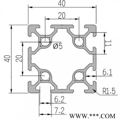 貝派BP-6-4040G工業鋁型材可定做，歡迎咨詢。