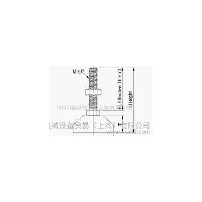 工業鋁型材 配件 型材 蹄腳 關節腳 KF50C M10 x