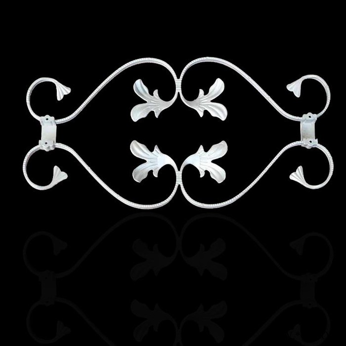 鋅鋼護欄配件鋁鑄花 HL-007雙瓶內四葉