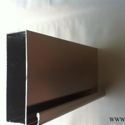 低價**晶鋼門鋁材/櫥柜門鋁材 香檳晶鋼門鋁材 隱框晶鋼門鋁