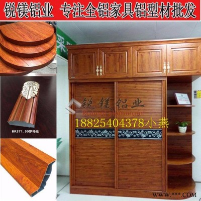 銳鎂鋁業廠家批發全鋁家具門框鋁材 全鋁櫥柜 門板 櫥柜門型材批發