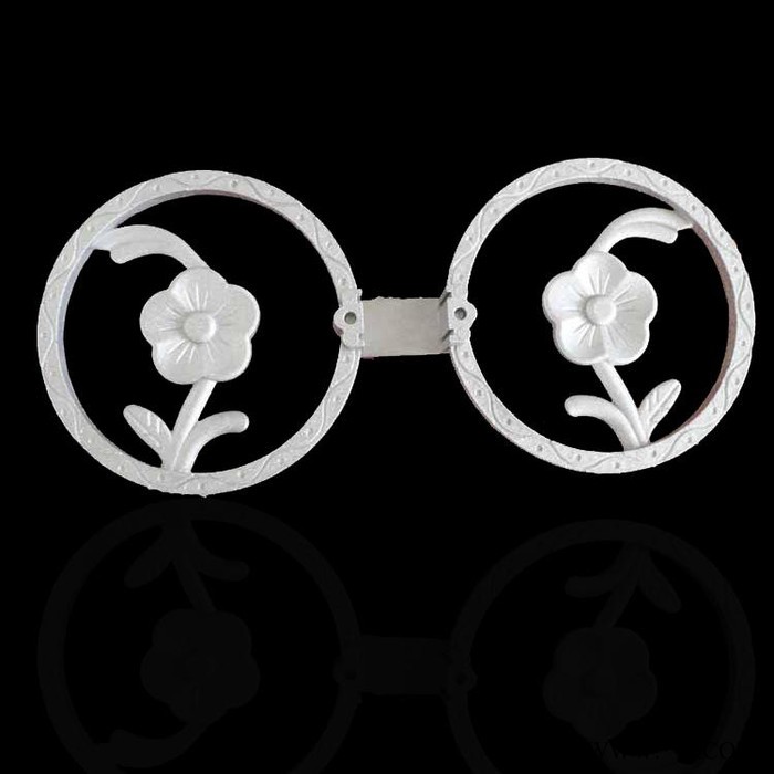 廠家供應庭院護欄配件鋁鑄花，雙環花批發